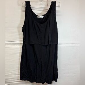 Latched Mama Cotton Blend Black Nursing Tank Women Size XXXL